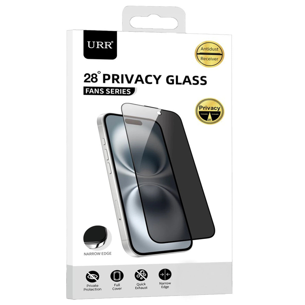 URR iPhone 17 Pro Max Fans Series Premium Hayalet Cam Ekran Koruyucu