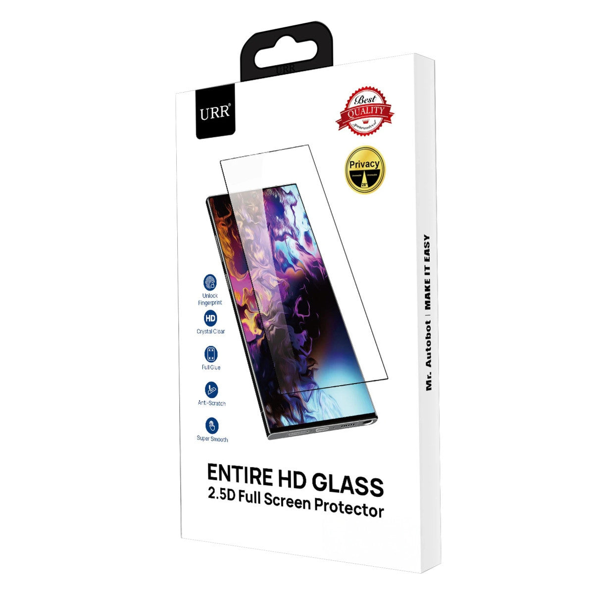 URR Samsung Galaxy S25 Edge 2.5D Entire HD Cam Ekran Koruyucu