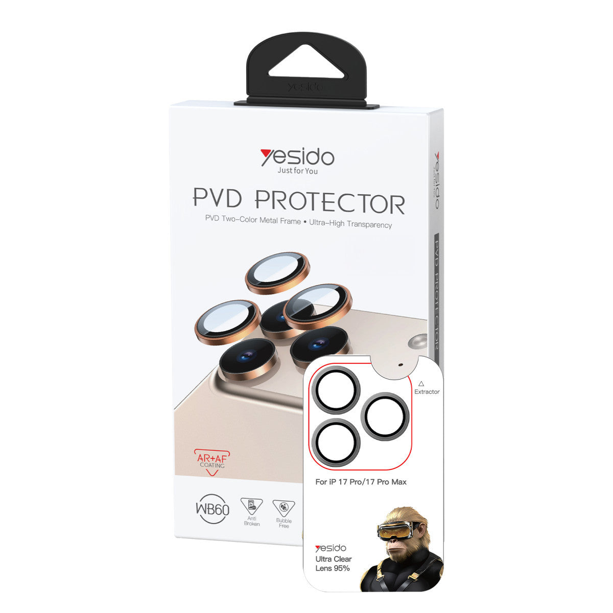 Yesido Apple iPhone 17 Pro Max WB60 Metal Kamera Lens