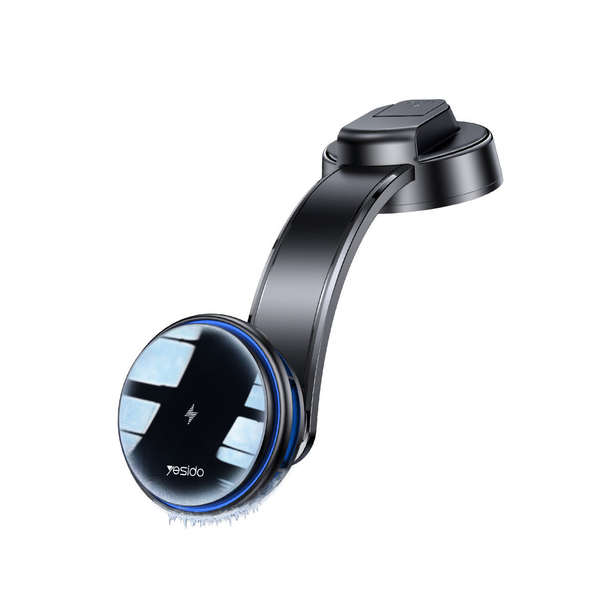 Yesido C311 Vantuzlu Yarı İletken Soğutma Özellikli 15W Kablosuz Magsafe Destekli 360 Dönen Manyetik Araç Tutucu