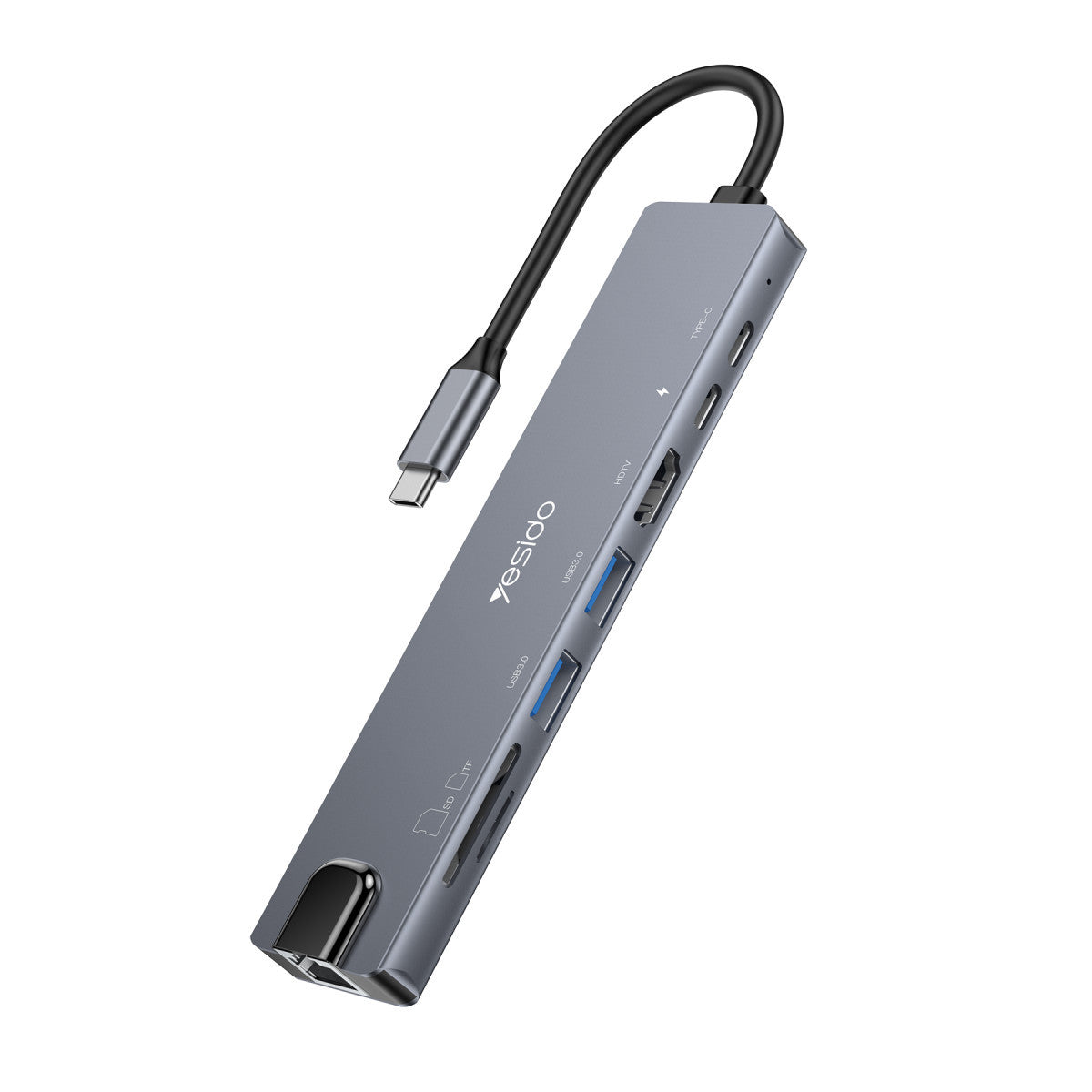 Yesido HB27 8in1 100W PD 1 GBPS Ethernet 4K Hub Dönüştürücü