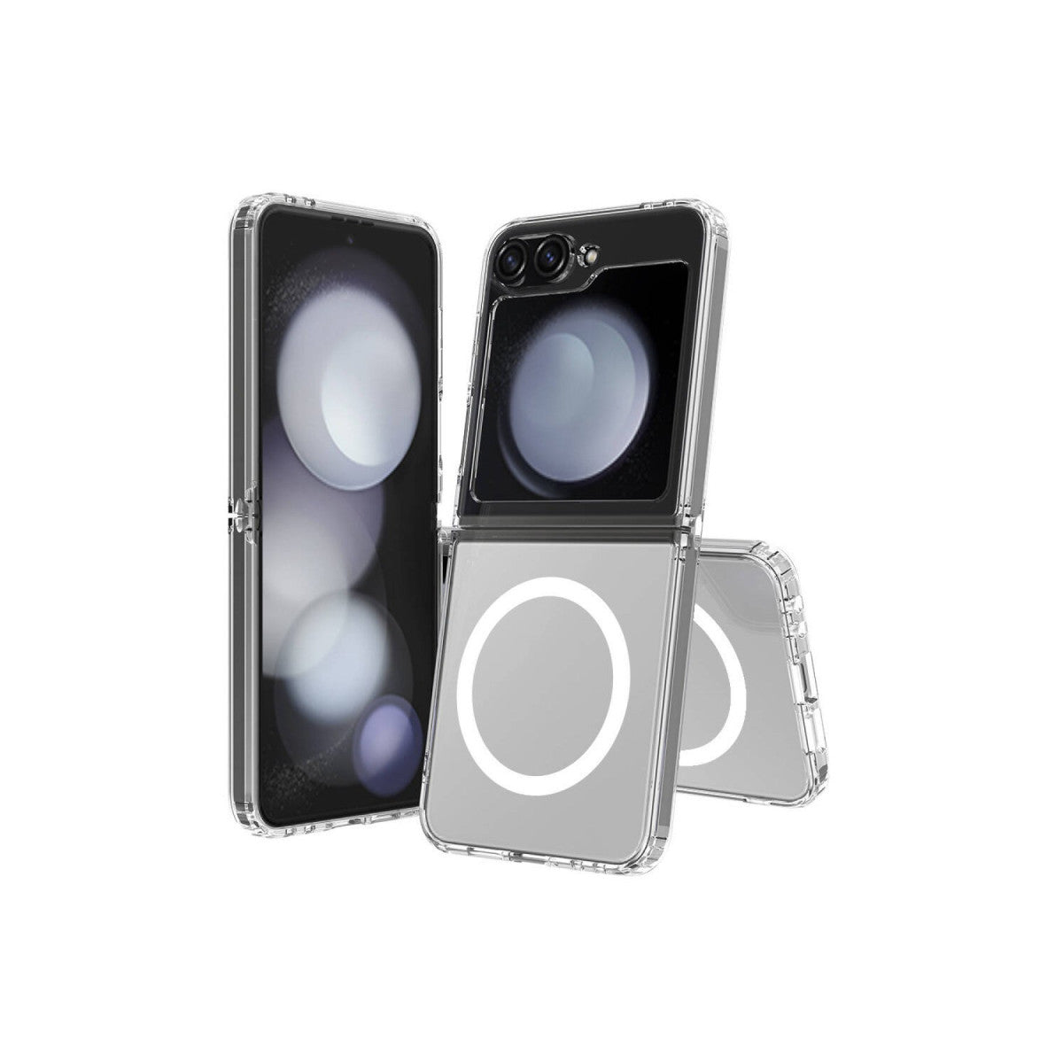 Yesido Samsung Galaxy Z Flip 6 PC03 Ace Şeffaf Magsafe Kapak