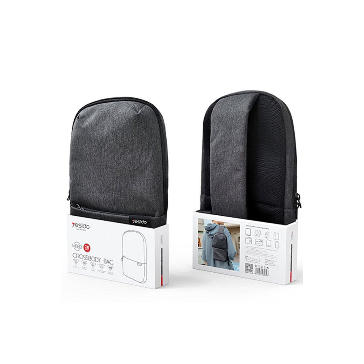 Yesido WB33 Polyester 600D Kumaşlı 7 inç Sırt Çantası