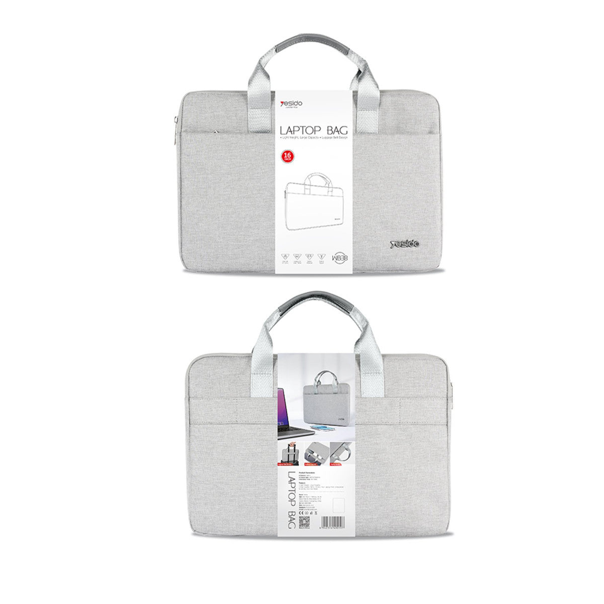 Yesido WB38 Cationic Kumaşlı 16 inç Laptop Çantası