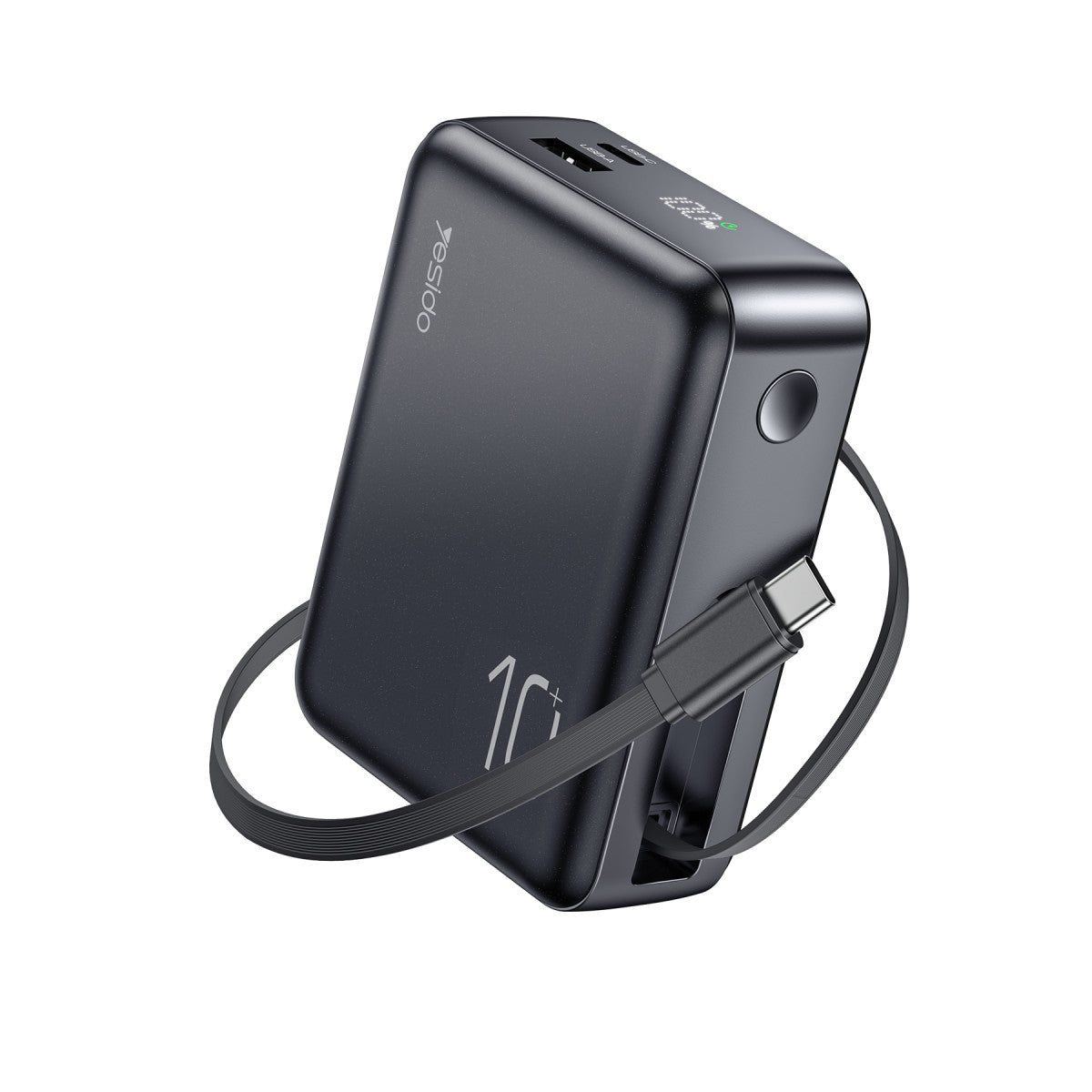 Yesido YP70 Dijital Göstergeli 10.000 mAh 3in1 22.5W PD Hızlı Şarj Powerbank