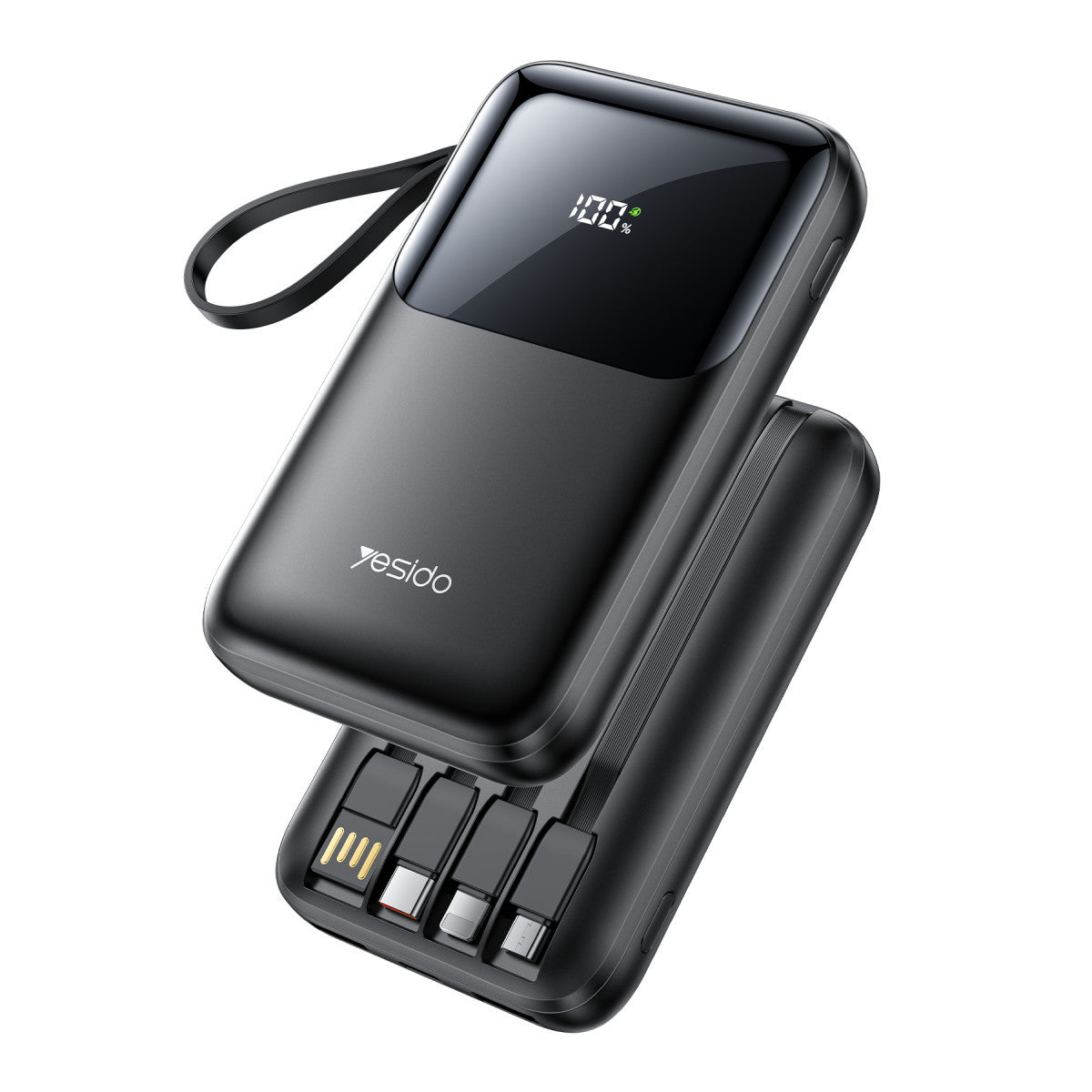 Yesido YP71 Dijital Göstergeli 10.000 mAh 6in1 22.5W PD Hızlı Şarj Powerbank