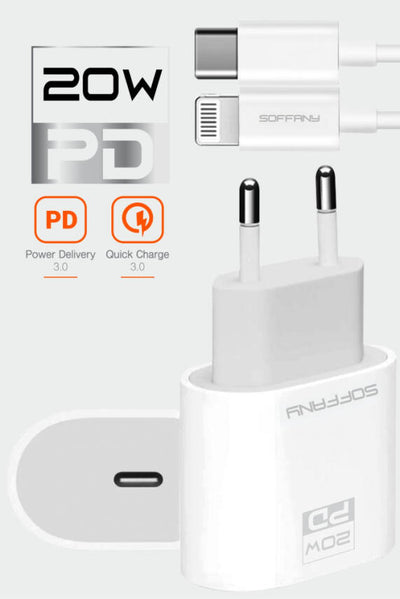 SY-220 20W PD Lightning  Şarj & Data Kablosu