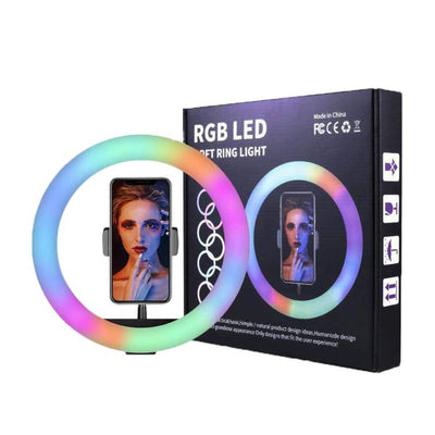 MJ36 36 cm RGB LED Soft Ring Light + Stand