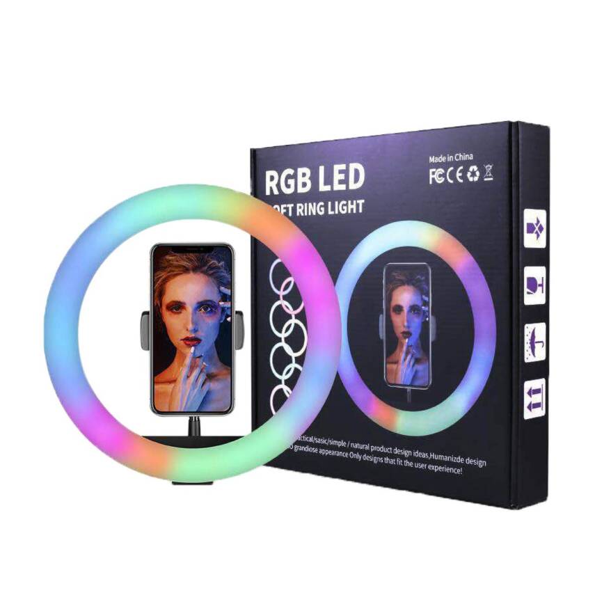 MJ36 36 cm RGB LED Soft Ring Light + Stand