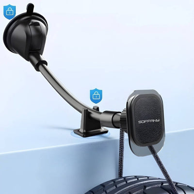 HY-870 360°  Cam Vantuzlu Araç İçi Telefon Tutucu