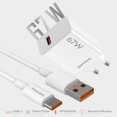 SY-067 67W TURBO USB-C Şarj & Data Kablosu