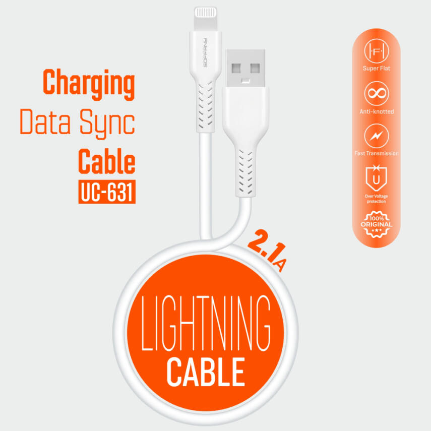 UC-631 Lightning USB Data Kablosu