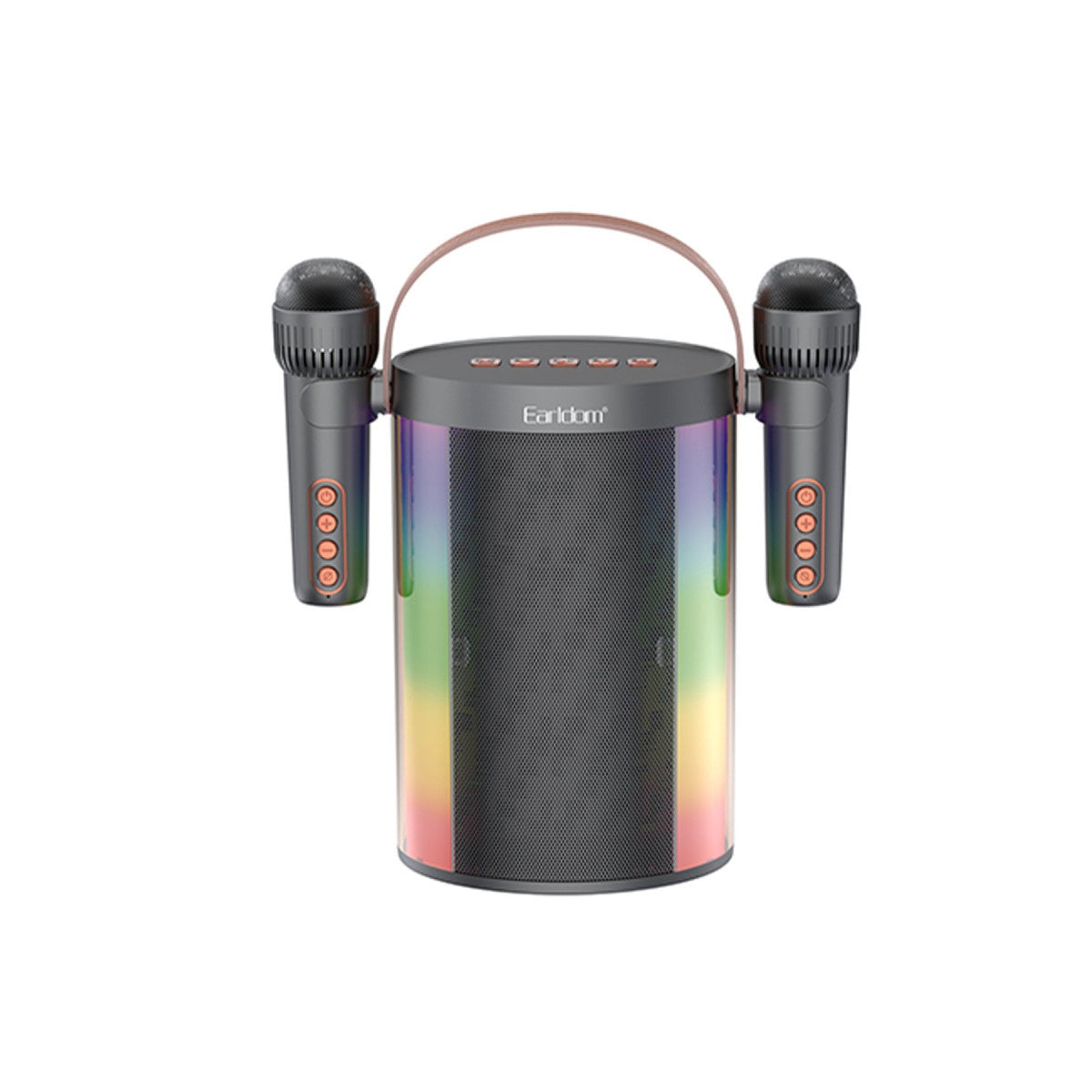 Earldom A32 10W RGB Işıklı 2 Adet Karaoke Mikrofonlu Bluetooth Kablosuz Hoparlör
