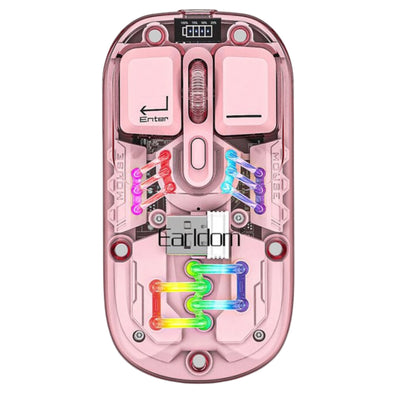 Earldom KM16 1600 DPI Sessiz Transparan Yapılı RGB Kablosuz Ofis Mouse