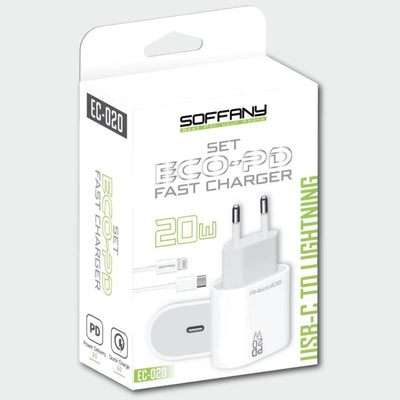 EC-020 20W ECO-PD Hızlı Şarj USB-C to Lightning