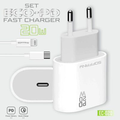 EC-020 20W ECO-PD Hızlı Şarj USB-C to Lightning