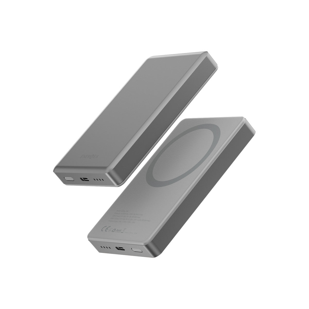 Energea AluPac 10K 10.000 mAh 20W Type-C ve 15W Kablosuz Şarj Çıkışlı PD Hızlı Şarj Magsafe Powerbank