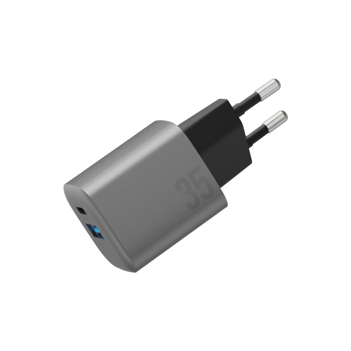 Energea AmpCharge GaN35 35W Type-C ve 30W USB 3.0 Çıkışlı Hızlı Şarj Aleti