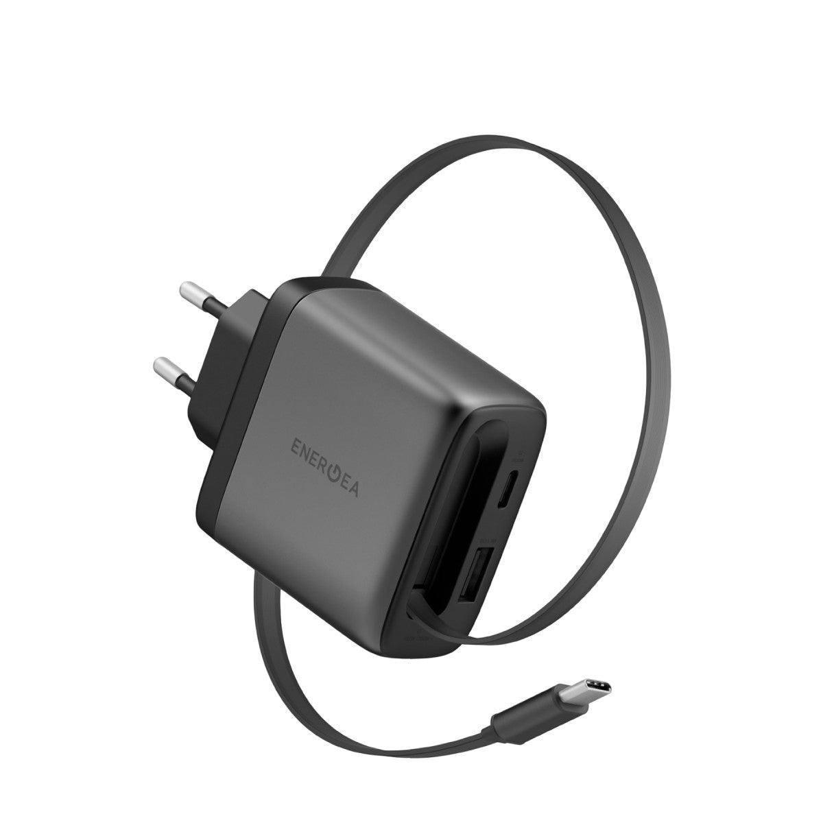 Energea AmpCharge ARC GaN65 70 CM Dahili Type-C Kablolu Şarj Aleti