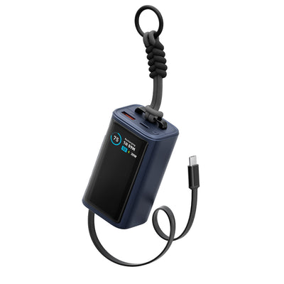 Energea ComPac Arc 45 Dijital Göstergeli 10.000 mAh Dahili Type-C Kablolu 45W Şarj Çıkışlı PD Hızlı Şarj Powerbank