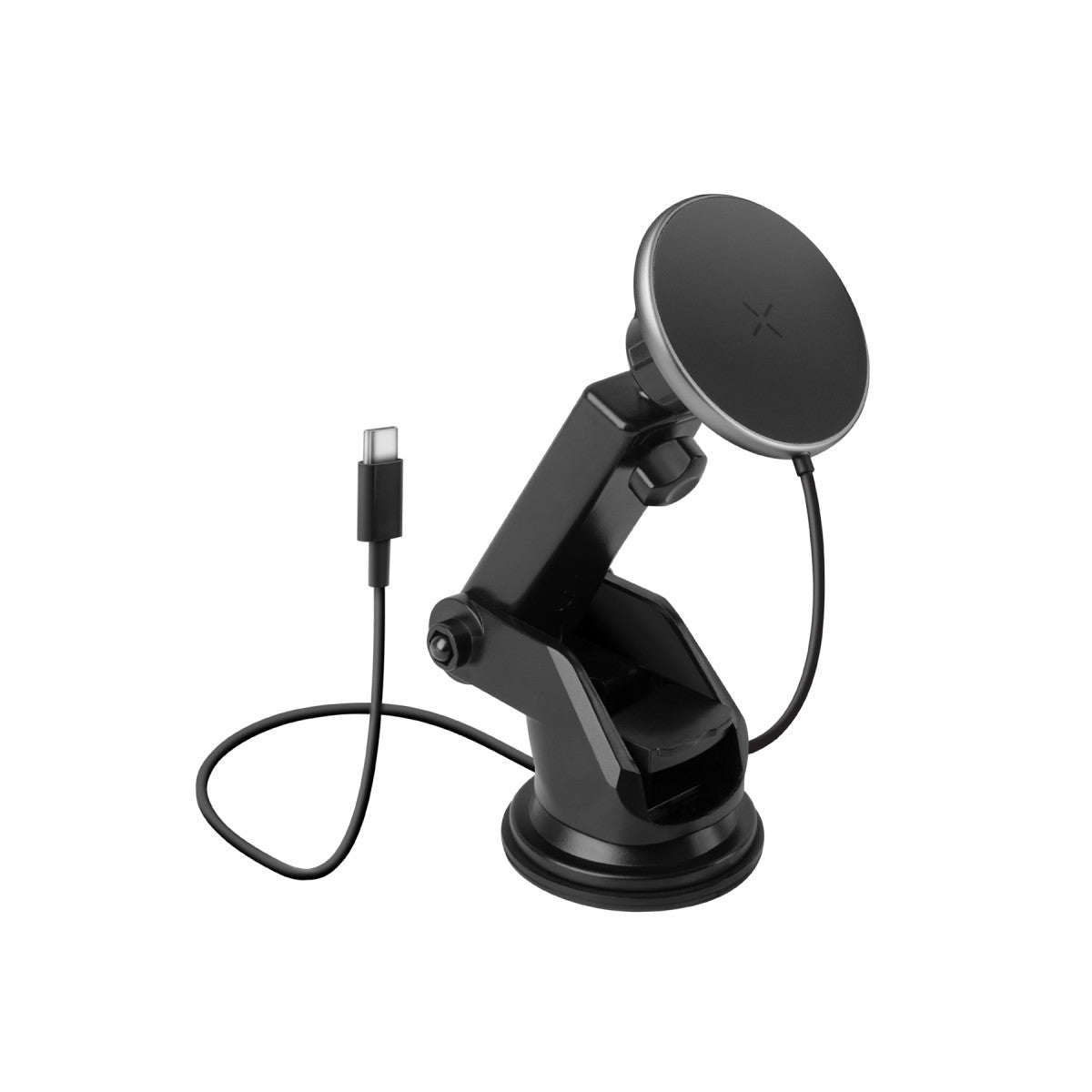 Energea MagDrive 2in1 Izgara Klipsli ve Vantuzlu 15W Kablosuz Şarjlı Manyetik Magsafe Araç Tutucu