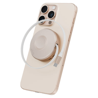 Energea MagDuo Arc 2in1 80cm Dahili Kablolu 15W Telefon Saat Hızlı Şarj Standı