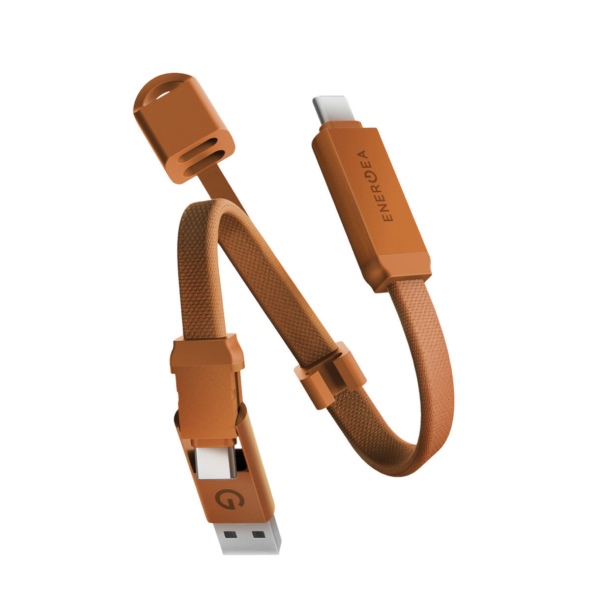 Energea Sheath Key 15cm 60W 2in1 Type-C to Type-C ve USB-A Hızlı Şarj Kablo