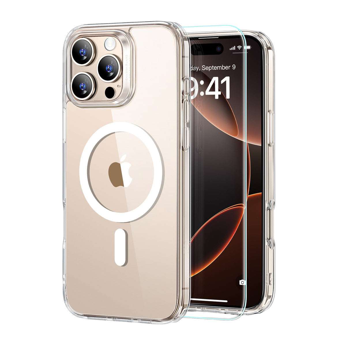 ESR Apple iPhone 16 Pro Classic Hybrid Magsafe Kapak + Cam Hediyeli Set