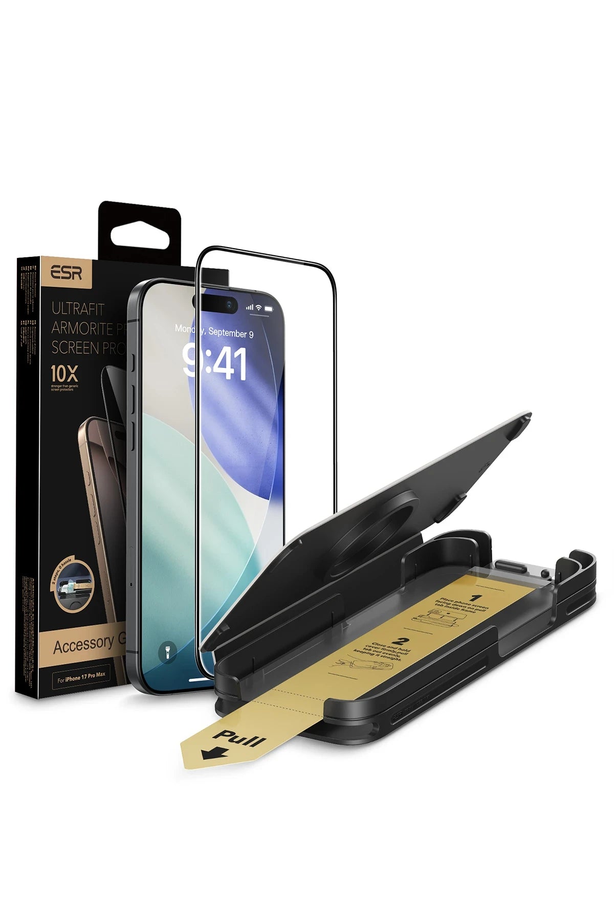 ESR Apple iPhone 17 UltraFit Armorite Pro Cam Ekran Koruyucu - Siyah