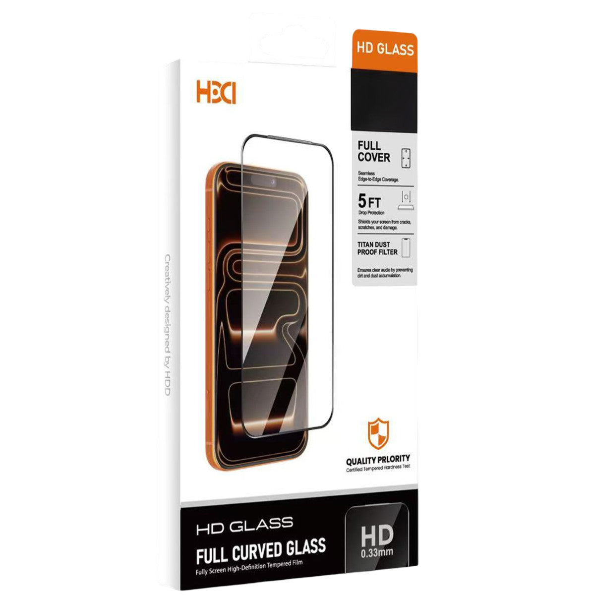 HDD Apple iPhone 17 Pro Max Bam 9H Cam Ekran Koruyucu