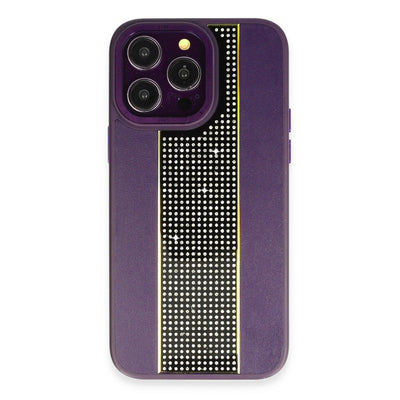 HDD iPhone 15 Pro Kılıf HBC-160 Almera Taşlı Kapak