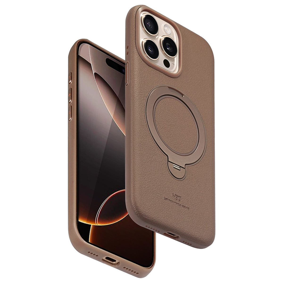 HDD iPhone 15 Pro Max Vapor Deri Magsafe Standlı Kılıf