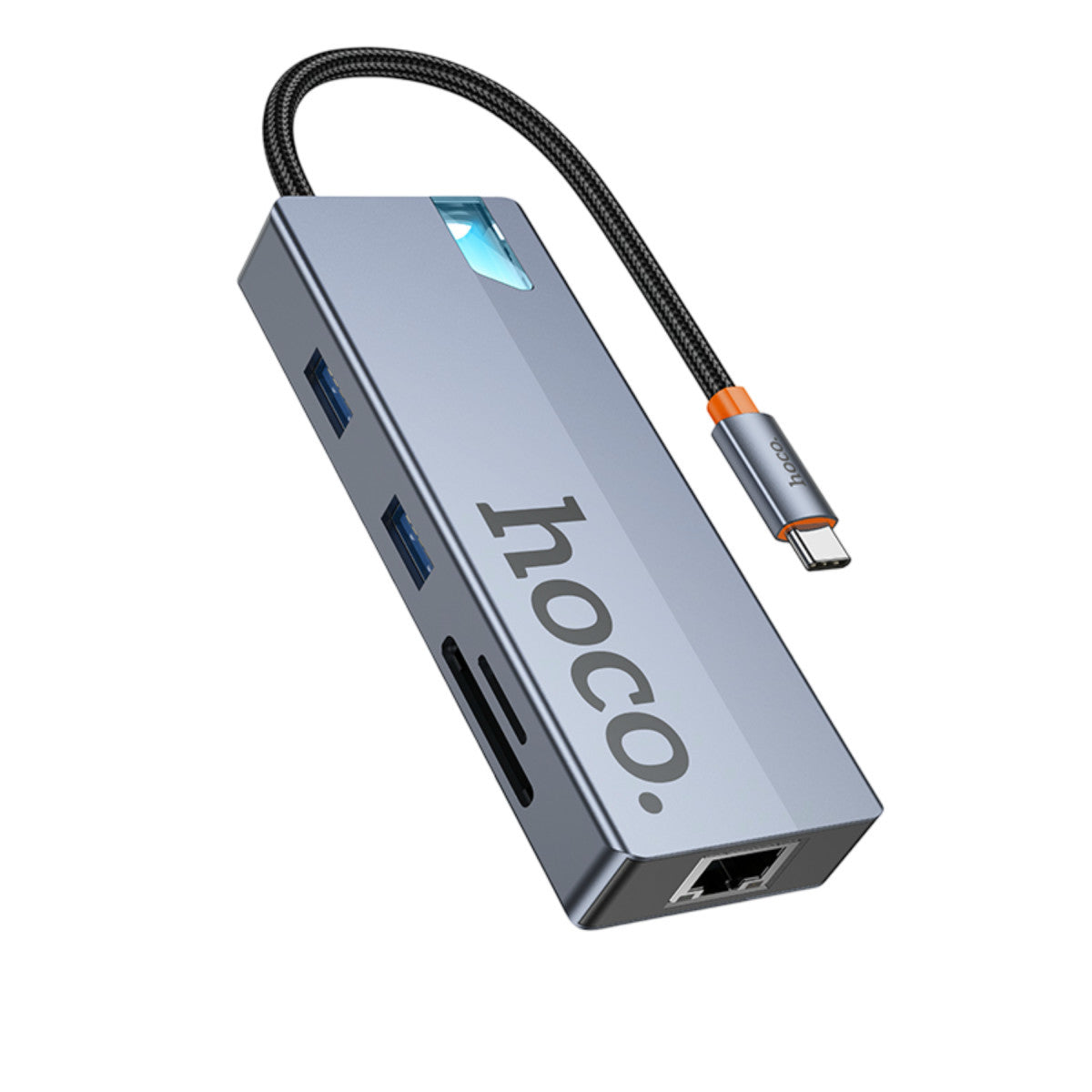 Hoco. HB52 Wow 8in1 100W PD 100 Mbps Ethernet 4K Hub Dönüştürücü
