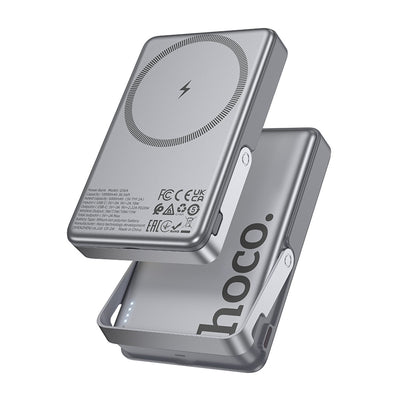 Hoco. Q36A Sunlight 10.000 mAh 20W Type-C ve 10W Kablosuz Şarj PD Magsafe Standlı Powerbank