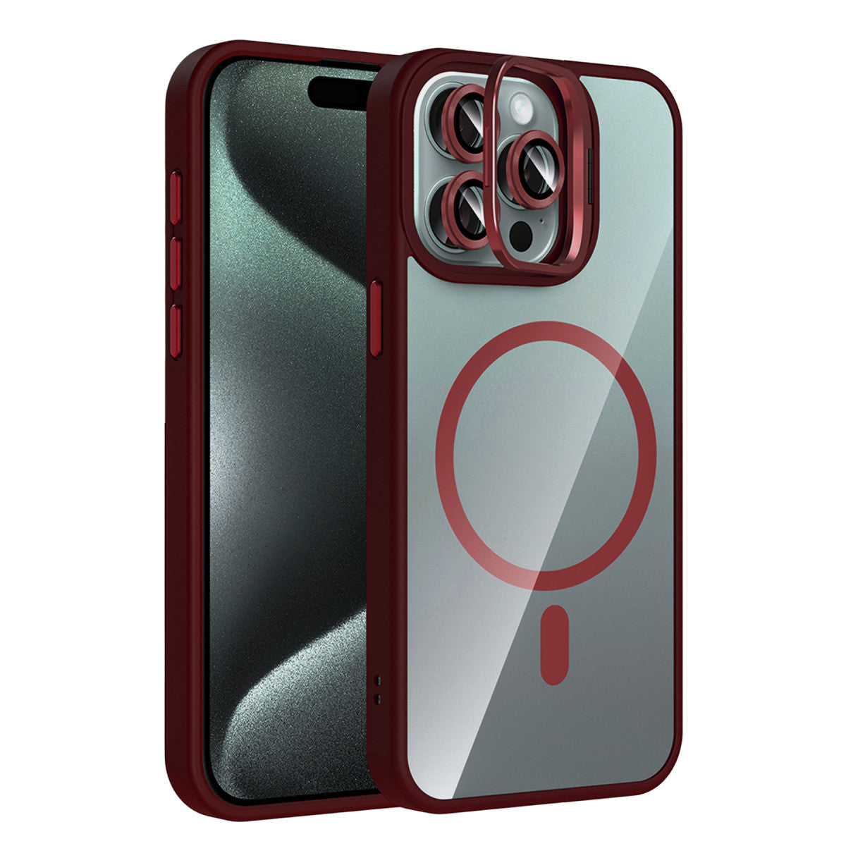 Joko Apple iPhone 14 Pro Max Remim Lensli Magsafe Standlı Kapak