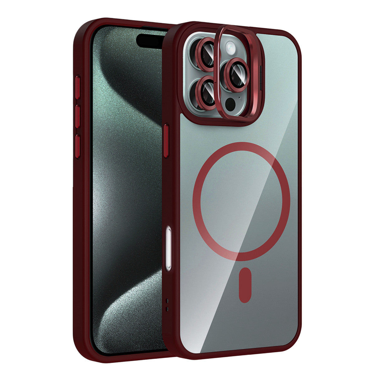 Joko Apple iPhone 16 Pro Max Remim Lensli Magsafe Standlı Kapak