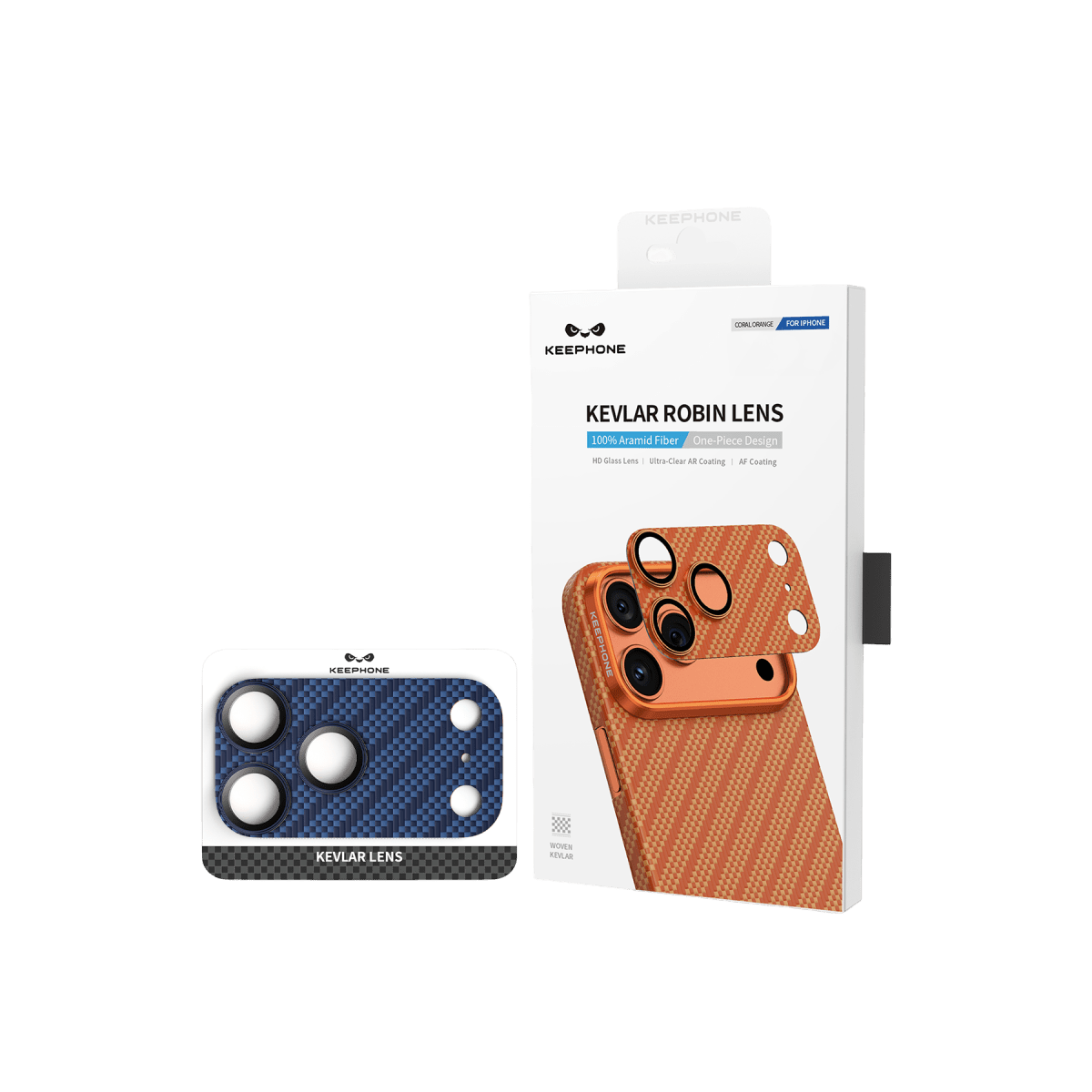 Keephone Apple iPhone 17 Pro Kevlar Robin Kamera Lens Koruyucu - kılıfxpremium