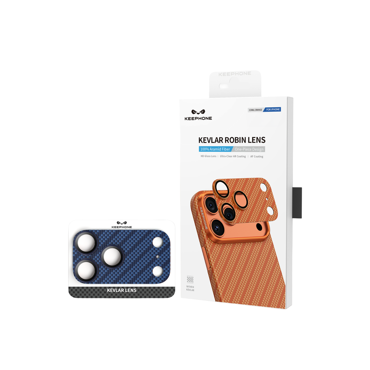 Keephone Apple iPhone 17 Pro Kevlar Robin Kamera Lens Koruyucu