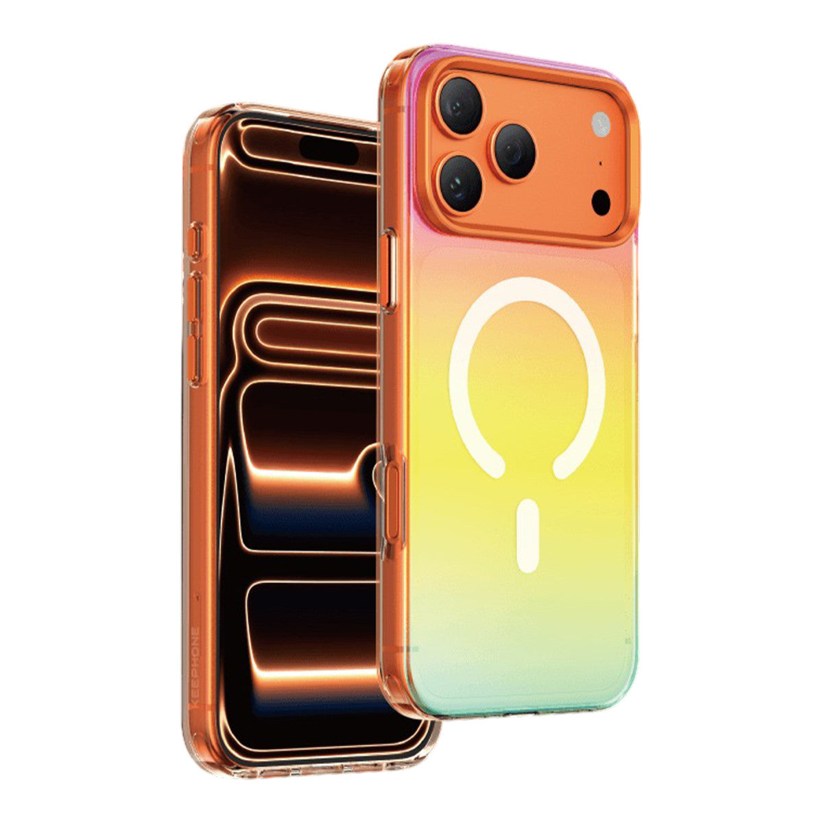 Keephone Apple iPhone 17 Pro Max Rainbow Magsafe Kapak