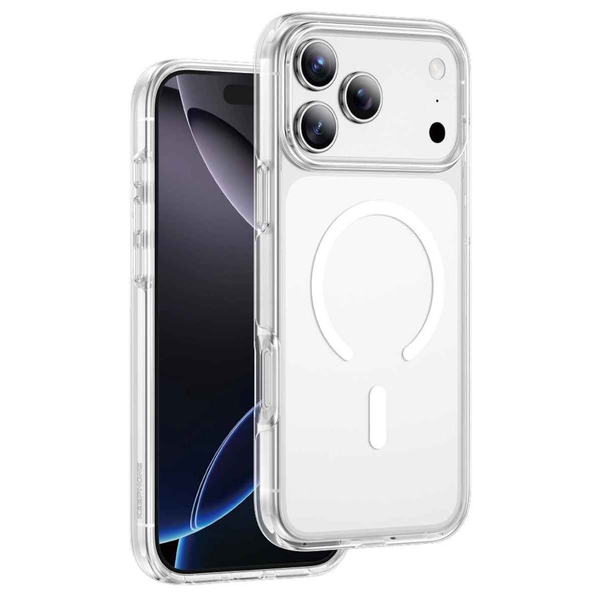 Keephone Apple iPhone 17 Pro Non Yellow Şeffaf Magsafe Kılıf