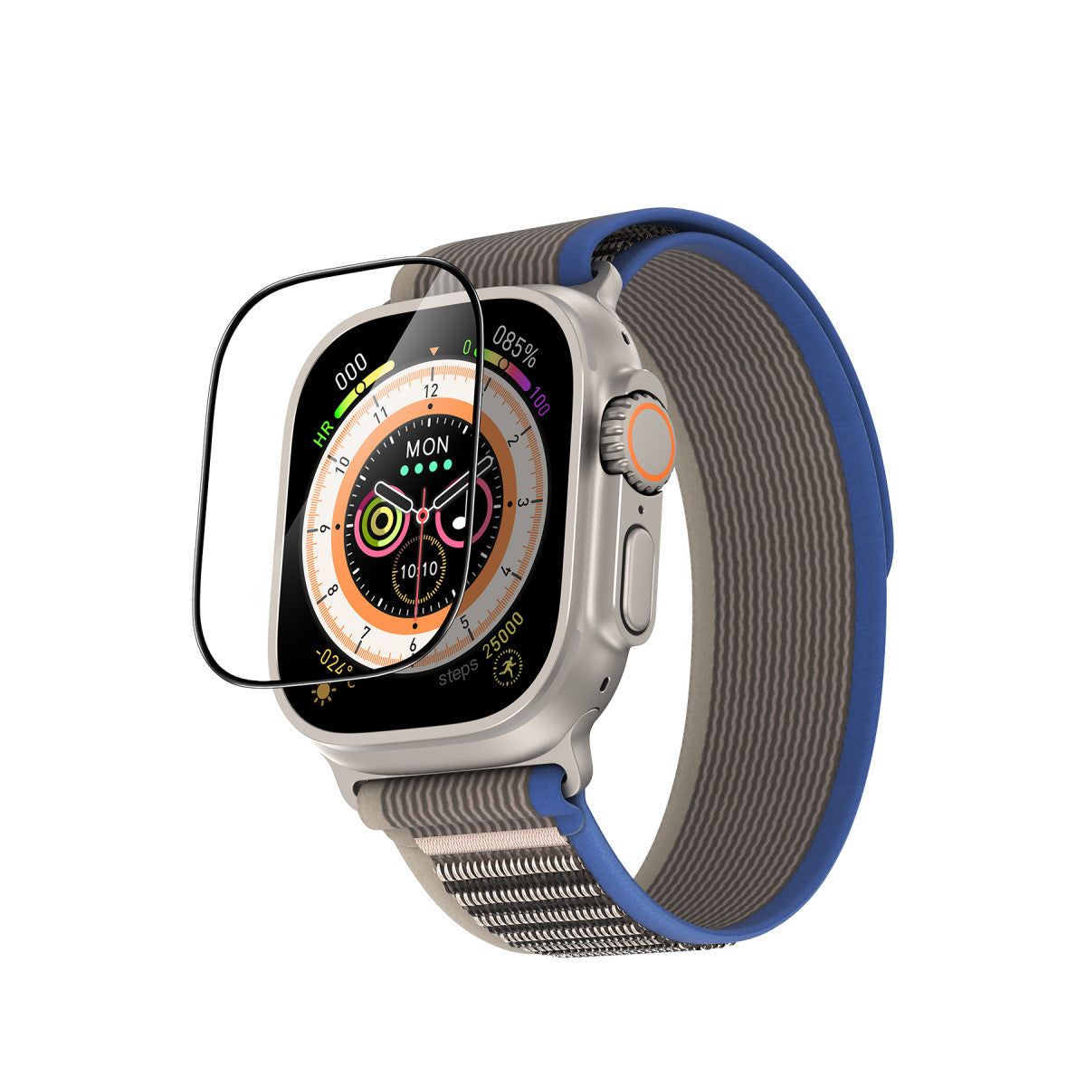 Keephone Apple Watch Ultra 49mm Ultra Glass Pro Saat Cam Ekran Koruyucu