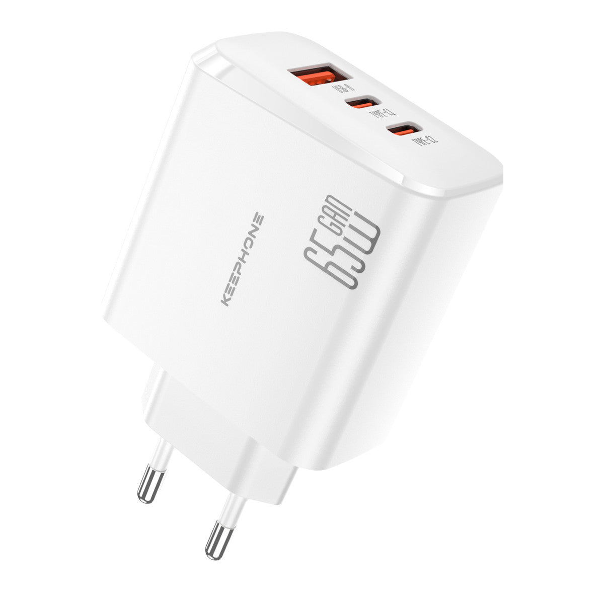 Keephone GaN Wall CH23121 2 Adet 65W Type-C ve 1 Adet 45W USB Çıkışlı GaN Şarj Cihazı