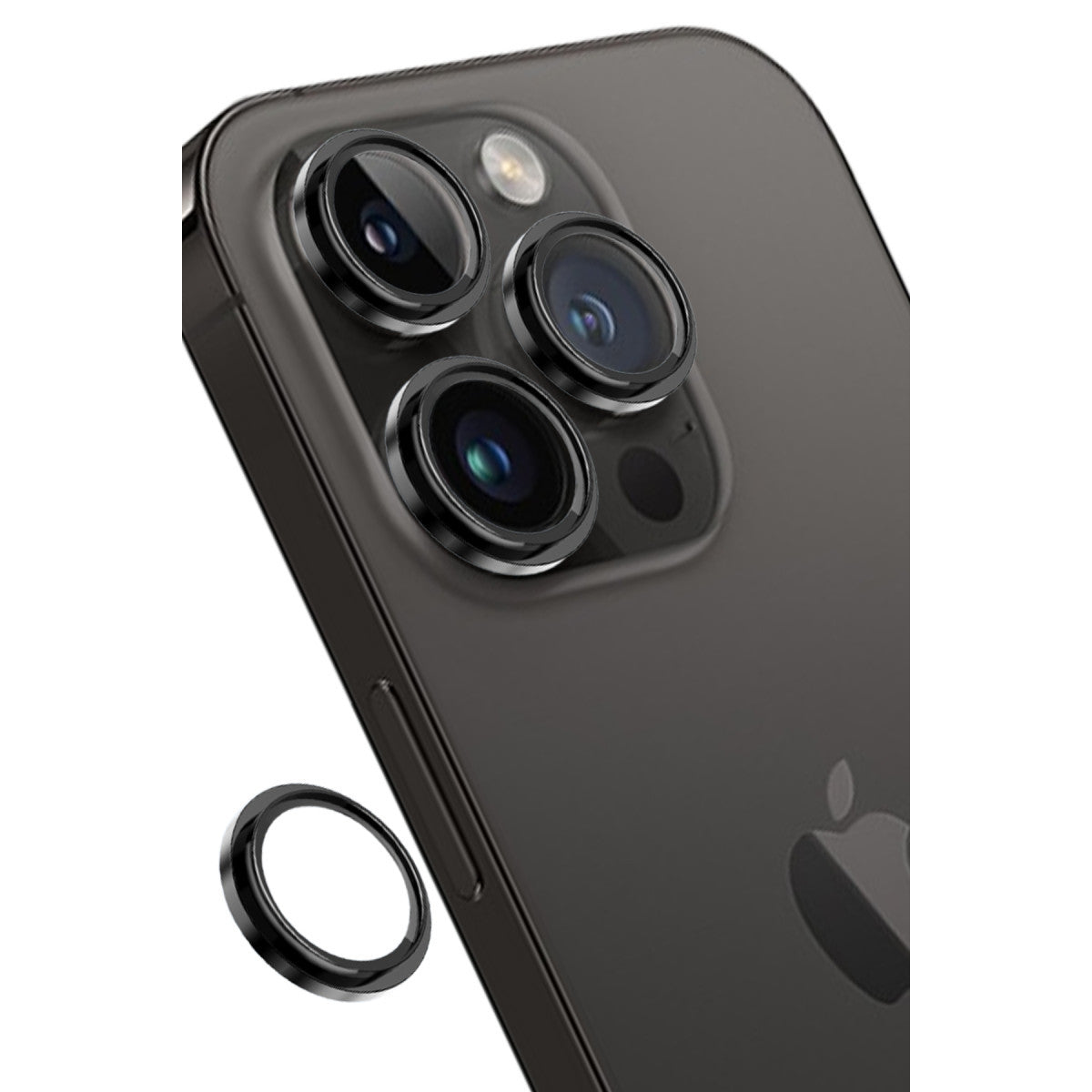 Keephone iPhone 14 Pro Max Capital Alüminyum AR Kamera Lens Koruyucu