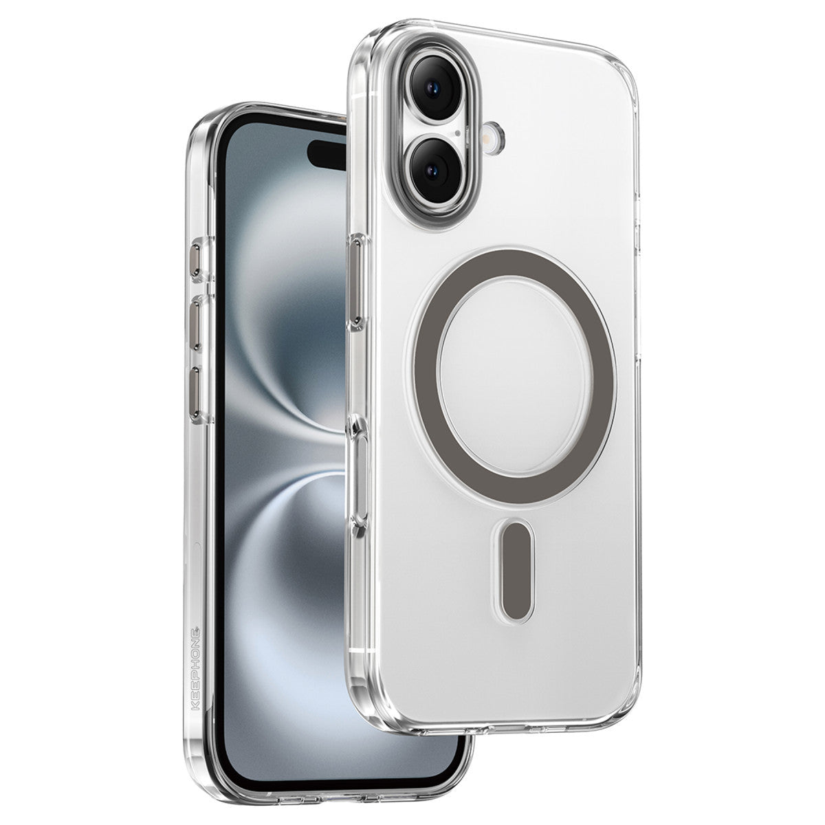 Keephone iPhone 16 Aurora Şeffaf Magsafe Kılıf