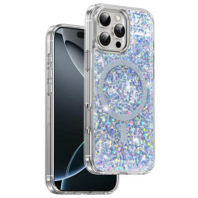 Keephone iPhone 16 Pro Interstellar Glitter Magsafe Kılıf