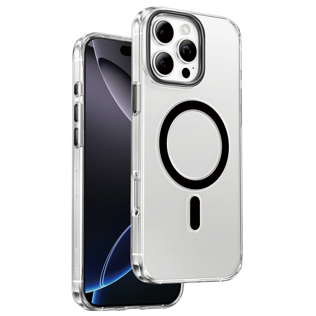 Keephone iPhone 16 Pro Max Aurora Şeffaf Magsafe Kılıf