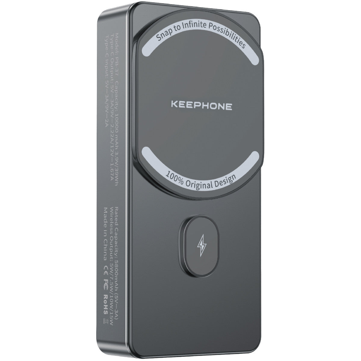 Keephone PB37 MagCube 10.000 mAh Type-C 20W PD Magsafe Destekli Powerbank