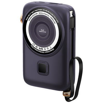 Keephone PB17 MagEasy 10.000 mAh 20W Type-C 20W Lightning 22.5W USB 15W Kablosuz Şarj PD Magsafe Powerbank
