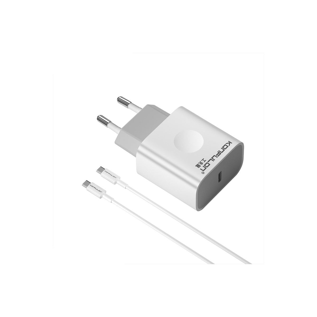 Konfulon C69D 20W + 1M 18W DC15 Type-C to Type-C Kablolu PD Şarj Cihazı