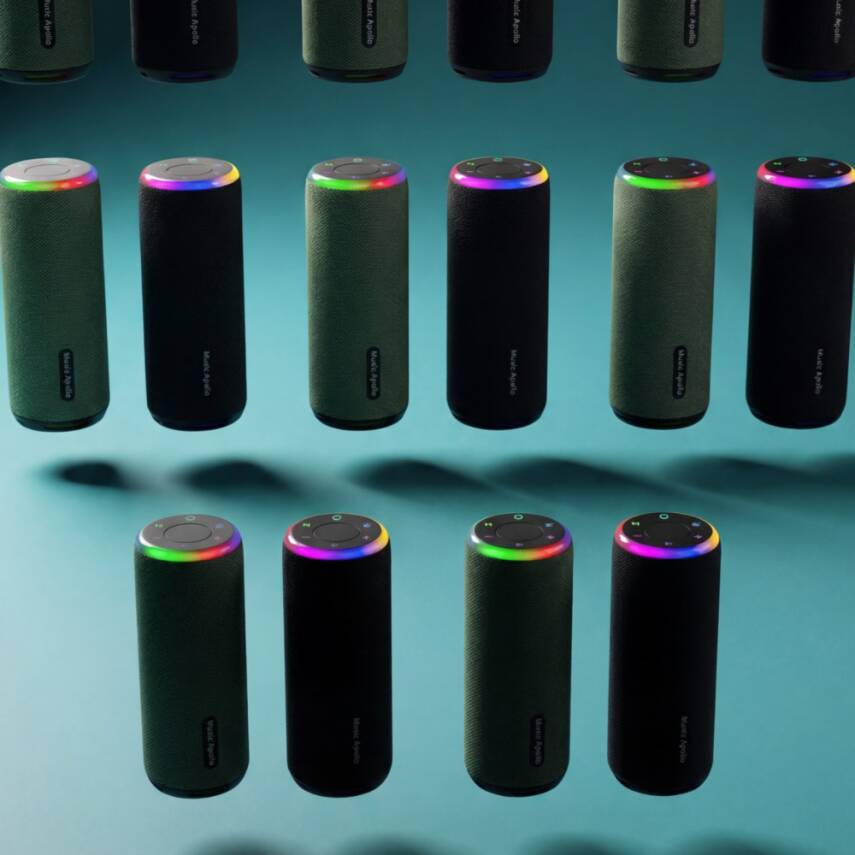 A12 BLUETHOOTH HOPARLÖR RGB IŞIKLI IPX4 TAŞINABİLİR KABLOSUZ SPEAKER / SİYAH